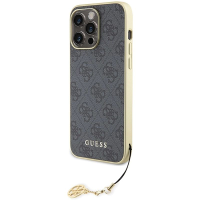 Mbrojtëse telefoni Guess GUHCP15XGF4GGR, iPhone 15 Pro Max 6.7", e fortë, gri