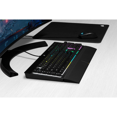Tastierë Corsair K55 RGB PRO, USB, layout gjerman QWERTZ, e zezë