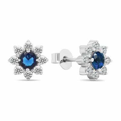 Vathë Brilio Silver Flowers EA577WB