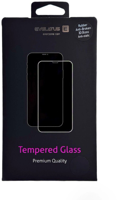 Xhami mbrojtës Evelatus Samsung Galaxy A36 Privacy, Corning Gorilla Glass, 3D Full Cover, i zi