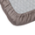 Çarçaf me lastik Domoletti Sateen Double, 140 x 200 x 25 cm, pambuk sateni, taupe