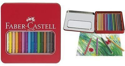 Lapsa akvareli Faber-Castell Jumbo, set 16 copë, në kuti metalike