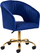 Karrige rrotulluese 4Rico QS-OF212G, velvet, lartësi e rregullueshme, blu e errët