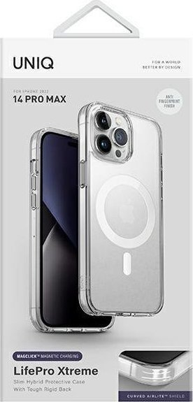 Mbulesë telefoni Uniq LifePro Xtreme për iPhone 14 Pro Max 6.7", MagSafe, transparente