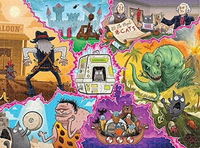 Puzzle Exploding Kittens A Tinkle in Time, 1000 copa, shumëngjyrësh