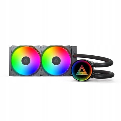 Ладилник за процесор Montech LightFlow ARGB 240, радијатор 240mm, ARGB, црн