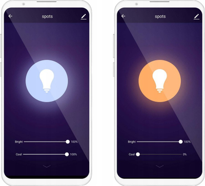 Llampë smart LED Nedis WIFILRW10E27, 9W, WiFi, e bardhë