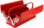 Kuti veglash AWTools Tool Box, metalike, me 5 ndarje, e kuqe