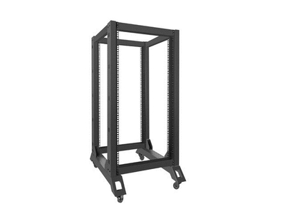 Raft i hapur për rrjet V2, 19", 22U, 600x800, i zi