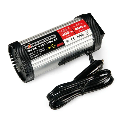 Invertor 200w-400w 12v To 220v Mbushje Loptop Etj