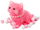 Lodër sensoriale EDUKAMP Squishy Kitty, 8cm, me rruaza dhe pompone, rozë