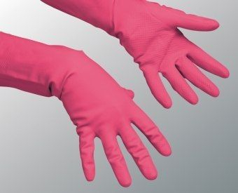 Doreza pastrimi Vileda Multipurpose, latex natyral, masa M, të kuqe