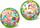 Top plastik Star Kids Ball K Numbers, 23cm, shumëngjyrësh