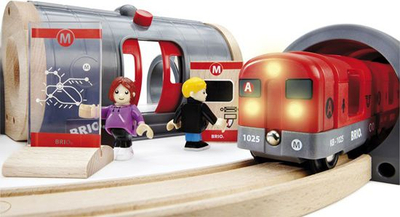 Set tren BRIO World Metro Railway, shumëngjyrësh