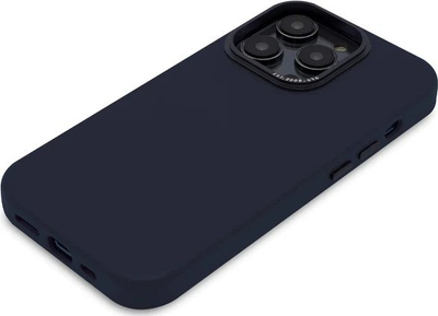 Кожен заден капак Decoded Leather Backcover за Apple iPhone 14 Pro, MagSafe, челично сина