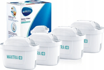 Fishek filtrimi uji Brita Maxtra Pro, set me 4 copa, kompatibël universal, i bardhë