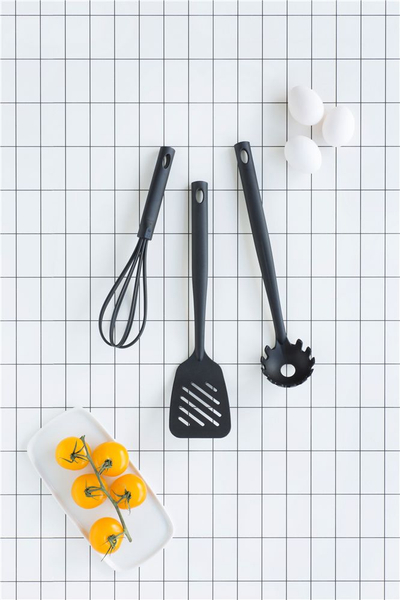 Rrahëse kuzhine Brabantia Large Whisk, najlon rezistent ndaj nxehtësisë, e zezë