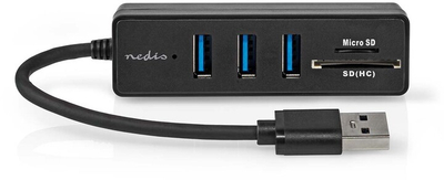 USB hub Nedis USB - USB-A 3x USB 3.2 Gen 1 SD & MicroSD