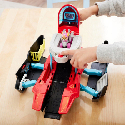 Set lodrash Paw Patrol Pup Squad Aircraft Carrier HQ, me figura, shumëngjyrësh