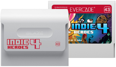 Lojë Indie Heroes Collection 4 për Evercade, koleksion 11 lojëra, me manual me ngjyra