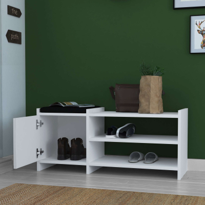 Stol për koridor Decortie Sunno (100 x 35 x 44 cm), e bardhë