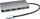 Dock USB C I tec Metal Nano, HDMI VGA LAN, karikues 100W, gri metalik