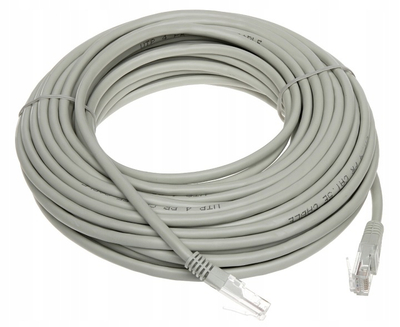 Kabllo rrjeti UTP Patchcord RJ45, Cat.5e, 15m, gri