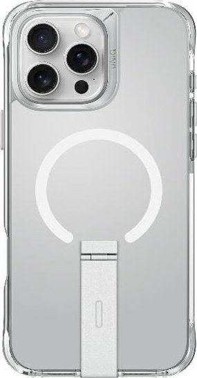 Kuti mbrojtëse Uniq Eleva për iPhone 16 Pro Max 6.9", me mbajtëse Vertica Stand, transparente
