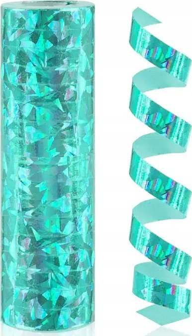 Shirit dekorativ GODAN Streamers holografik, turkeze