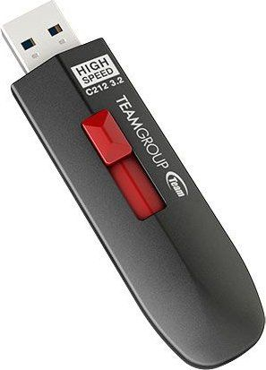 USB flash Team C212, 512GB, USB 3.2 Gen2, e zezë