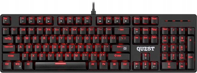 Tastierë gaming Defender Quest GK-596, mekanike, RGB, e zezë