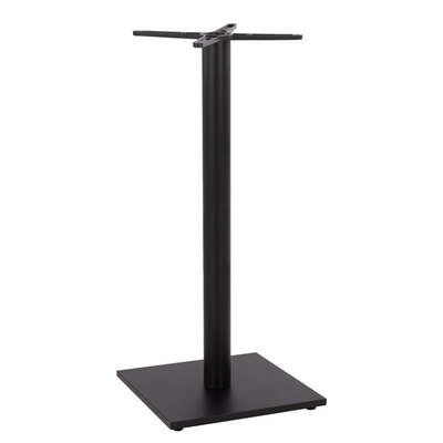 Bazë tavoline bar HM439, metal 45x45cm, lartësi 108cm, e zezë mat