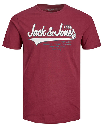 Maicë Jack&Jones JJELOGO Regular Fit 12220500 Rhododendron