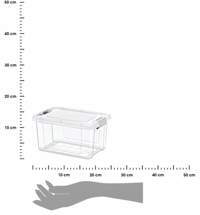 Kuti ruajtëse Storage Solutions Storage Box, 1250ml, plastike, transparente