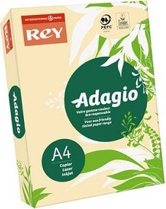 Letër kopjimi me ngjyrë Rey Adagio A4, 80g, 500 fletë, ngjyrë krem