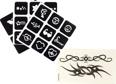 Set tatuazhesh dhe bojërash për flokë Beauty Bomb, 3 në 1, për fëmijë 3+