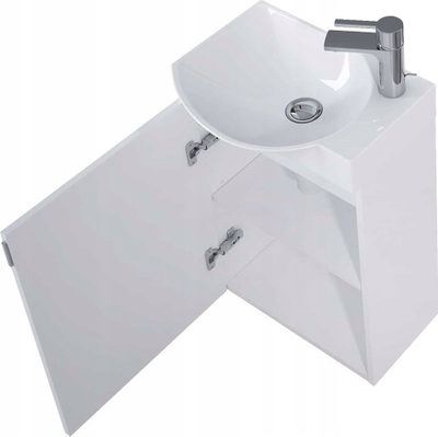 Set banjoje ROCA Ravell Unik 45, 45 cm, pa sifon, e bardhë me shkëlqim