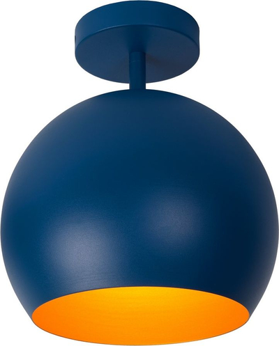 Plafonierë tavanore Lucide Bink, 24.5cm, 1xE27, blu
