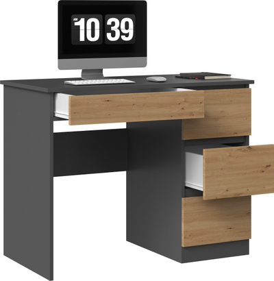 Tavolinë pune Topeshop Mijas Desk, 98 x 51 cm, antracit
