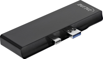 Docking station Inline MultiHub, USB 3.2 Gen1, Mini DisplayPort në HDMI, për Surface Pro, i zi