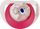 Qetësues për bebe NUK Day &amp; Night Star, silikon, 18–36m, rozë
