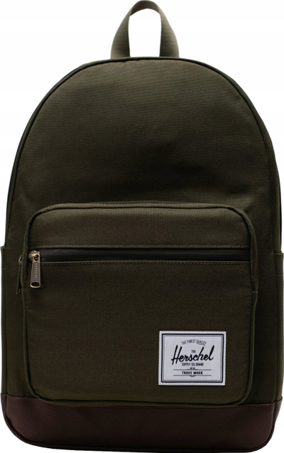 Çantë shpine Herschel Pop Quiz, për laptop 15\", material tekstil jeshil Ivy