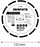 Disk diamanti për beton Graphite 57T308, 125mm, vrimë 22.2mm, gri