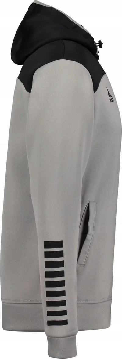 Bluzë me kapuç Select Oxford Hoodie T26-02148, 100% poliester i ricikluar, për burra, gri me të zezë
