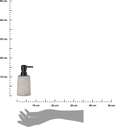 Dozator sapuni WENKO Villena, 150ml, gri me të zezë