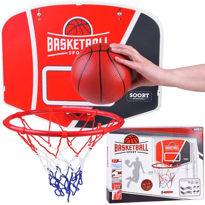 Set tabelë basketbolli me top, diametri unaze 30 cm, shumëngjyrëshe