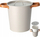 Kovë akulli Home Styling Collection, 3.3L, me kapak dhe doreza lëkure, gri e hapur