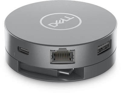 Adapter USB C Dell 6 në 1 Multiport, USB, HDMI, gri