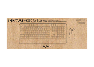 Set tastierë dhe maus Logitech MK650, wireless, i zi