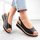 Женски сандали Filippo DS6153, кожа, платформа, црни
